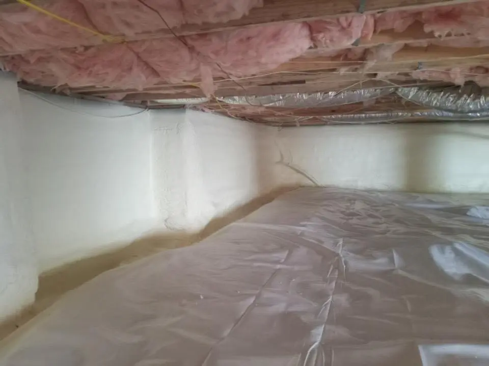 Crawl space encapsulation with closed-cell spray foam for Roof Maintenance in Galesburg